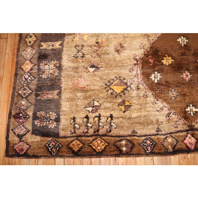 Brown Late 20th Century Brown Tribal Turkish Kars Rug - 8'3" x 12'9" For Sale - Image 8 of 11
