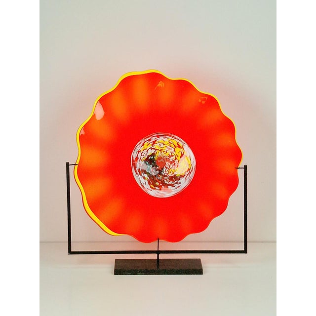 Large Murano Glass Artwork on a Stand, 2000s For Sale - Image 9 of 15