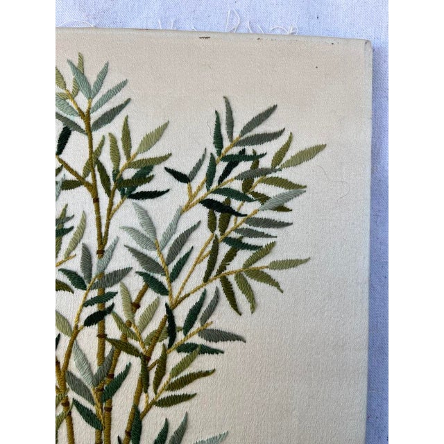 Chinoiserie Bamboo Embroidery Panel For Sale - Image 4 of 10
