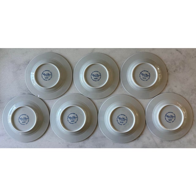 Ceramic Vintage Mikasa Cera Stone Small Plates in the Newport Pattern - Set of 7 For Sale - Image 7 of 10
