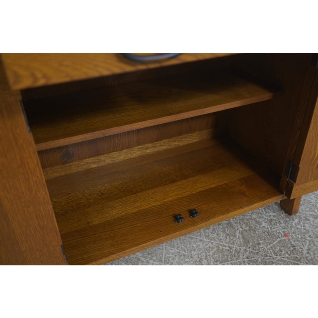 Stickley Stickley Arts & Crafts Oak Roycroft Server For Sale - Image 4 of 18