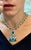 25 Ct Natural Carved Emerald & 10 Ct Diamond Art Deco Style 18 KW Gold Necklace For Sale - Image 12 of 18