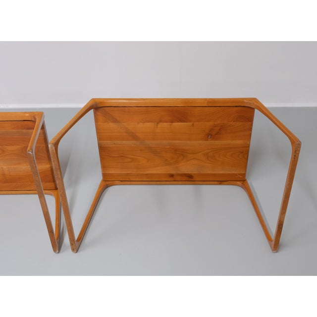 Sculptural Maple Nest of Three Tables, 1970s, Set of 3 For Sale - Image 11 of 16