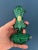 Art Deco Malachite Glass Perfume Bottles Pair For Sale - Image 15 of 18