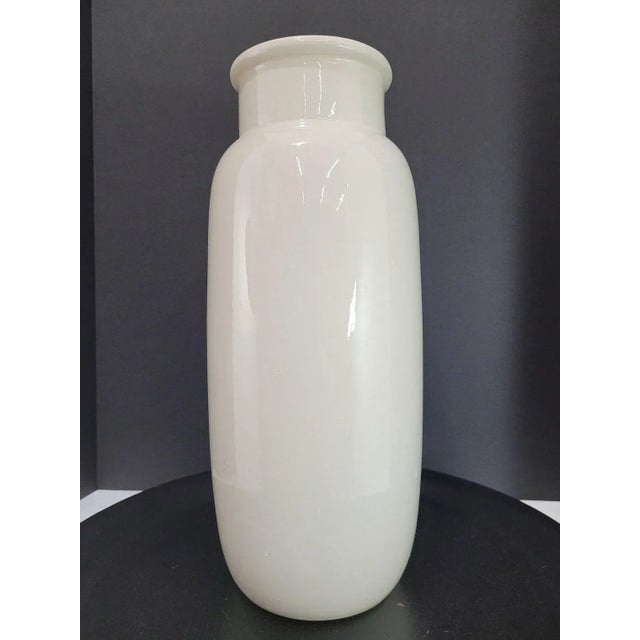 Mid-Century Modern Mid-Century Modern Scheurick Keramik W German White Ceramic Vase For Sale - Image 3 of 9