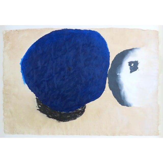 Trevor BELL (1930-2017) Discussion, 1998 Mixed media on paper, signed, titled and dated, image 27 x 39.5 inches New frame...