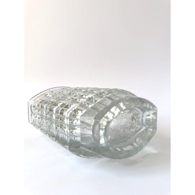 Optical Clear Glass Vase by Jan Sylwester Drost for HSG Ząbkowice, Poland, 1970s For Sale - Image 7 of 15