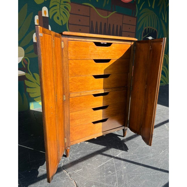 Mid Century Freed-Waran Inc Gentleman’s Chest For Sale - Image 10 of 13