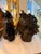 A fabulous pair of black horse heads. These are so decorative! They are very detailed and have movement to their look....