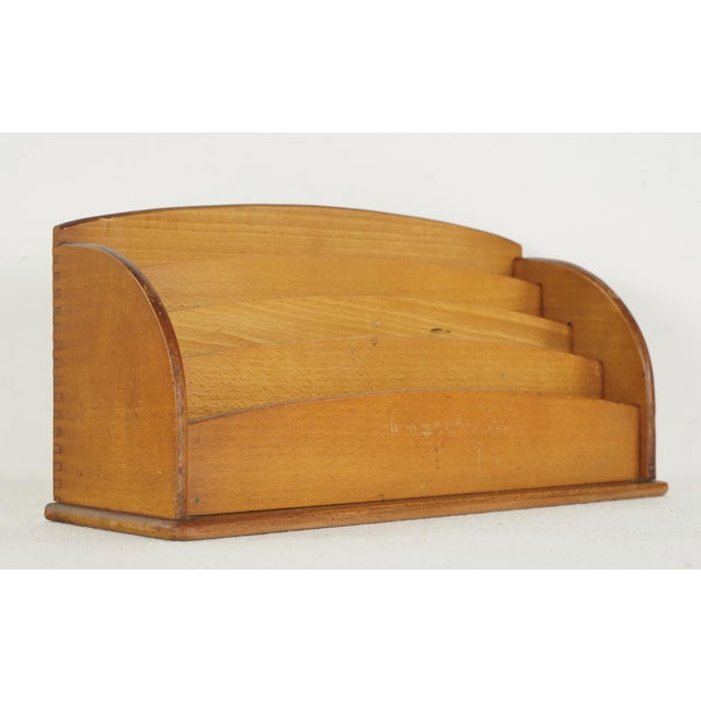 Traditional Vintage European Wooden Letter Organizer For Sale - Image 3 of 10