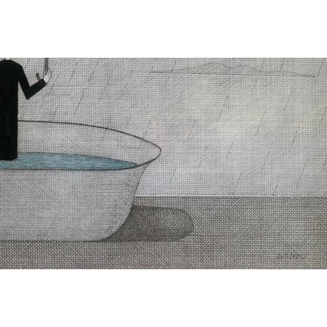 Contemporary Joanna Wiszniewska Domańska, Man in a Rain, Offset Print on Paper, 2024 For Sale - Image 3 of 6