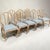 Gustavian Style Cerused Dining Chairs in New Blue & White Linen Set of 8 For Sale - Image 18 of 18