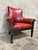Vintage Leather Club Chair Oxblood Red Nailhead Regency Designer For Sale - Image 4 of 11