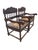 Antique Armchairs in Padouk Wood, Set of 2 For Sale - Image 3 of 5