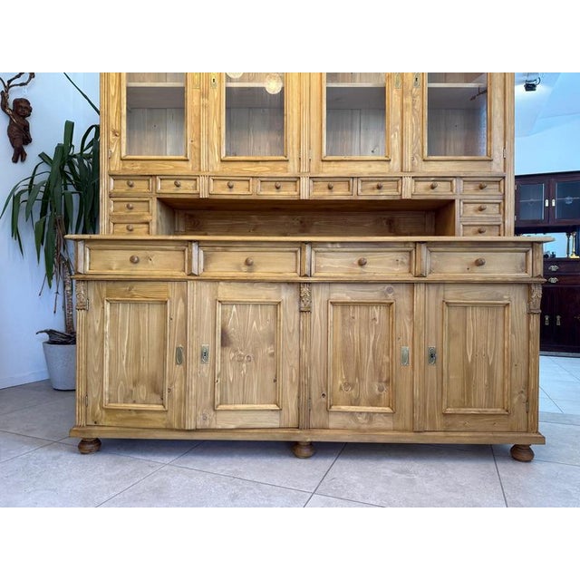 Gründerzeit Kitchen Credenza in Softwood For Sale - Image 10 of 15