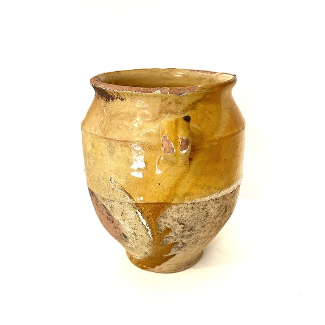 Late 19th Century Antique French Earthenware Confit Jar With Honey Glaze For Sale - Image 5 of 14