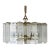 1970s Sciolari Style Glass Rod Beveled Glass Panel Chandelier For Sale