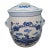 VTG Handpainted Delft Blue-Holland Jar Windmill With Lid 4.75” H For Sale