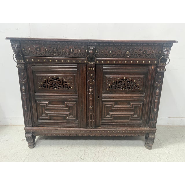Renaissance-Style Oak Buffet, 1700s For Sale - Image 11 of 11