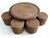 Rattan and Woven Cane Coffee Table and Stools in the style of Audoux Minet, France, 1950s, Set of 5 For Sale - Image 9 of 9