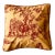 Toile De Jouy Throw Pillow Cover, Automne Pattern, Red and Gold, 20-Inch Square For Sale