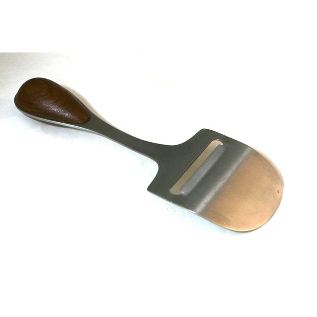 Mid 20th Century Mid 20th Century Mid Century Modern Dansk Torun Teak & Stainless Steel Cheese Plane Slicer For Sale - Image 5 of 10