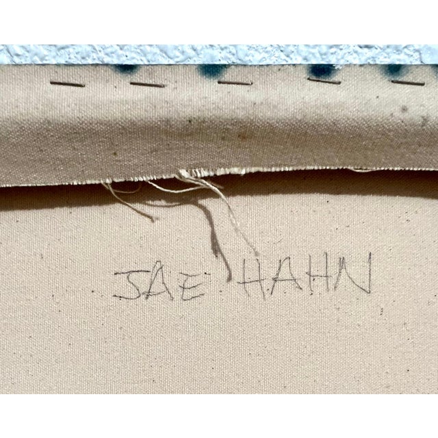 Contemporary Jae Hahn, Korean Abstract Minimalist Oil Painting LA Woman Artist MInimalism Jae Hahn For Sale - Image 3 of 12