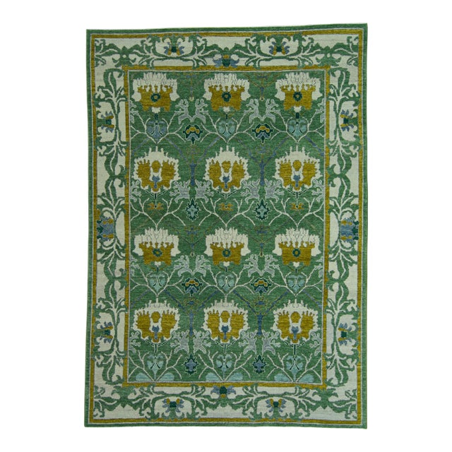 Turkish Oushak Rug 9'7" x 13'7" #20146 For Sale