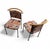Brown Vintage Italian or Side Desk Chairs, 1980s, Set of 2 For Sale - Image 8 of 15