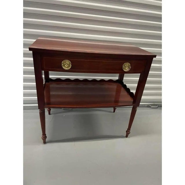 Baker Furniture French Regency Louis XVI Inlaid Mahogany Two-Tier ...