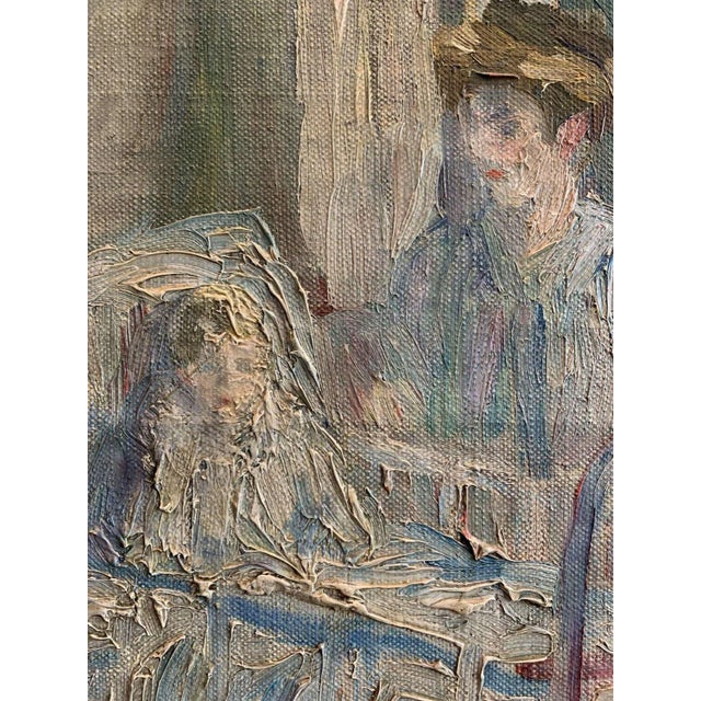 Swedish Artist, Child's Nursery with Nanny, 1900s, Oil on Canvas For Sale - Image 6 of 11