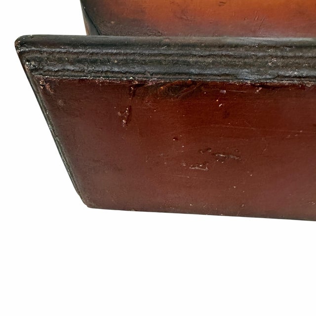 Sienna Vintage Hand Painted Bird Design Decorative Wall Display Bracket in the Style of Gebr. Van Paridon Dutch For Sale - Image 8 of 11