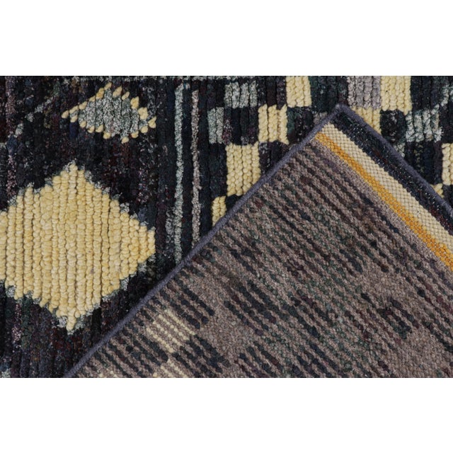 Textile Rug & Kilim’s Moroccan Style Rug in Black with Colorful - 4'x8' For Sale - Image 7 of 7