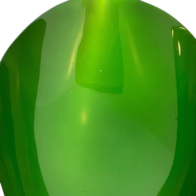 Reed & Barton Emerald Green Enamel Silverplate Pear Shaped Bowl Mid Century Modern For Sale - Image 15 of 15