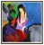 Post Impressionist Late 20th Century Resting Beauty, Itzchak Tarkay For Sale - Image 3 of 6