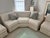 Fabulous 3 piece postmodern fully upholstered sectional sofa with various set up options. It can be assembled as a along...