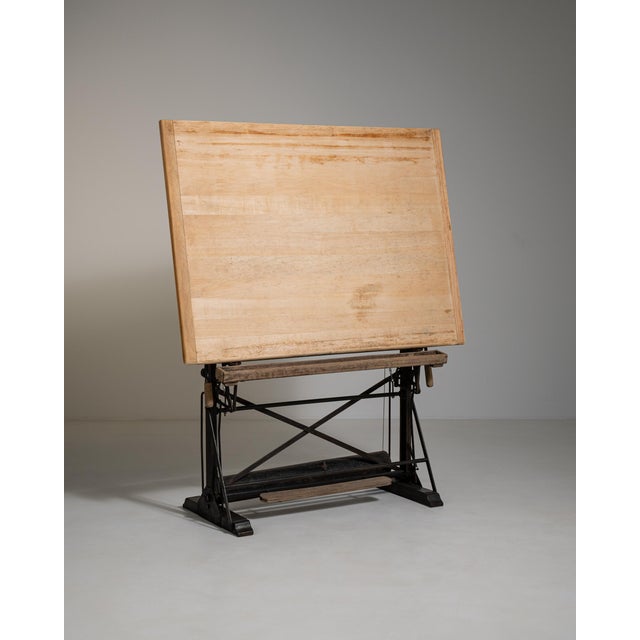Early 20th Century Architect's Oak Drawing Table, Antique, France, Early 20th Century For Sale - Image 5 of 13