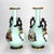 Blue Pair Large Hand Painted & Gilt Old Paris Porcelain Egyptian Revival Vases C1880 For Sale - Image 8 of 10