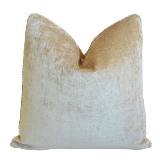 Early 21st Century Lee Jofa Enchanting Leaves Feather/Down Pillow 21" Square For Sale - Image 5 of 6