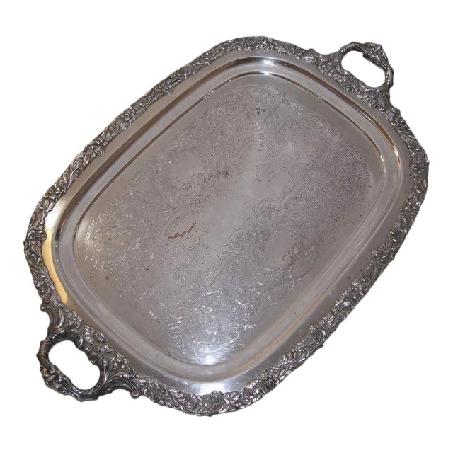 Continental Sheffield Silverplate Co. Brooklyn, New York Serving Tray For Sale