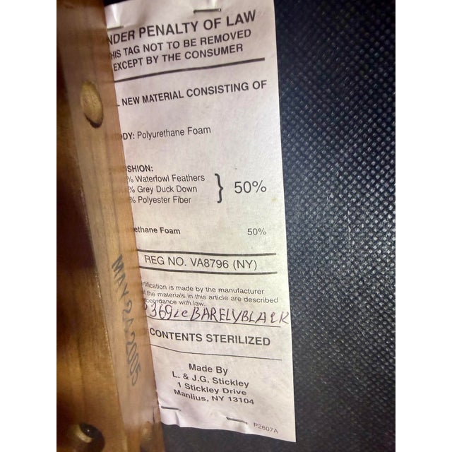Stickley Mission Morris Chair and Matching Ottoman For Sale - Image 9 of 11