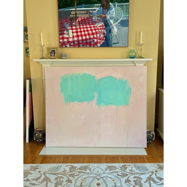 Floating Kiss, by Stephen Remick. Large Contemporary Acrylic Abstract Painting. For Sale - Image 11 of 11