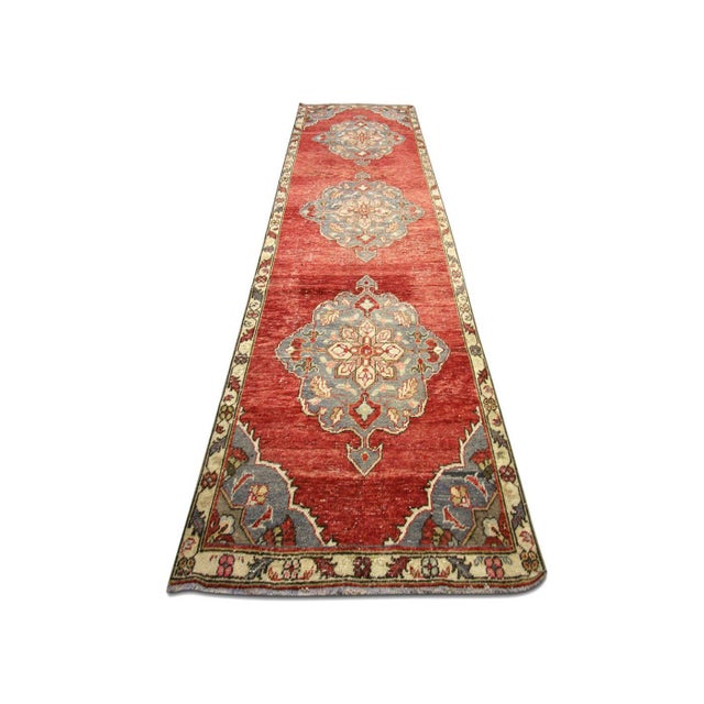 1960s 1960s Turkish Oushak Runner For Sale - Image 5 of 5