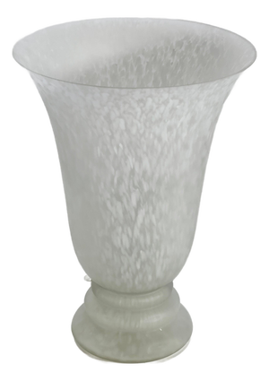 Vintage Art Deco Style Glass Torchiere Uplighter Lamp, 1980s
