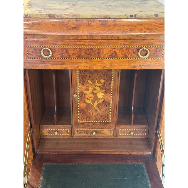 Early 20th Century Early 20th Century Antique French Louis XVI Style Marquetry Secretary Desk For Sale - Image 5 of 7