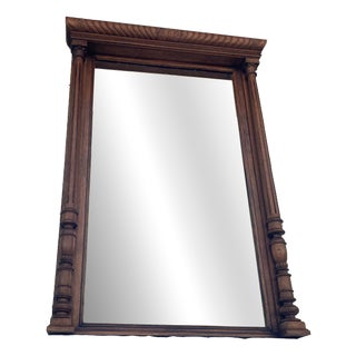 Antique Oak Mirror, 1923 For Sale
