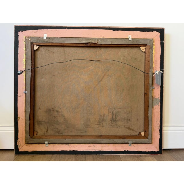 Antique 1800s Pastoral Landscape - Signed Oil on Canvas For Sale In New York - Image 6 of 6
