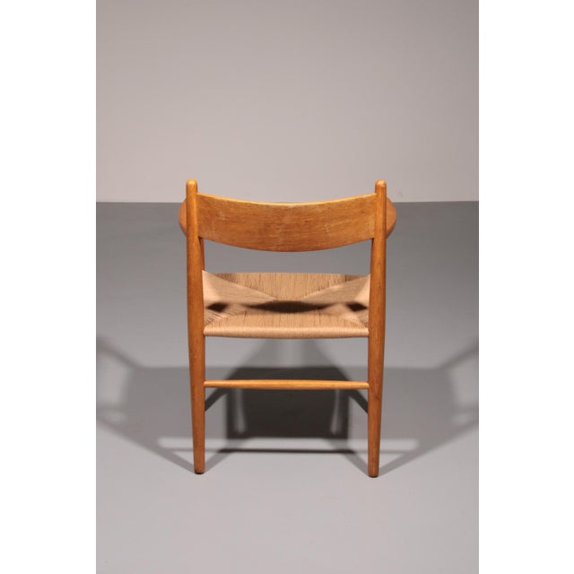 Dining Chairs in Oak with New Papercord by Hans J. Wegner for Carl Hansen, 1960, Set of 6 For Sale - Image 6 of 13
