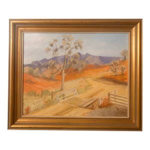 Late 20th Century California High Desert Landscape Oil on Canvas, Signed by Artist