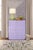 New special order item. Not vintage. Elevate your space with the Beau Lavender Lacquer Two Door Cabinet, a sophisticated...